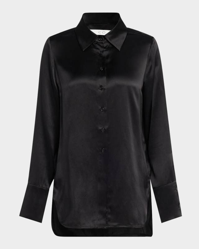 Silk Button-Down Shirt